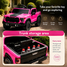 P1 12V Kids Ride On Car with Remote Control, Double Doors & Trunk Storage