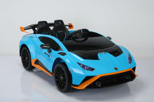 TAMCO SMT-555 blue  Licensed Lambojini  ride on car, kids electric car,  riding toys for kids with remote control Amazing gift for 3~6 years boys/grils