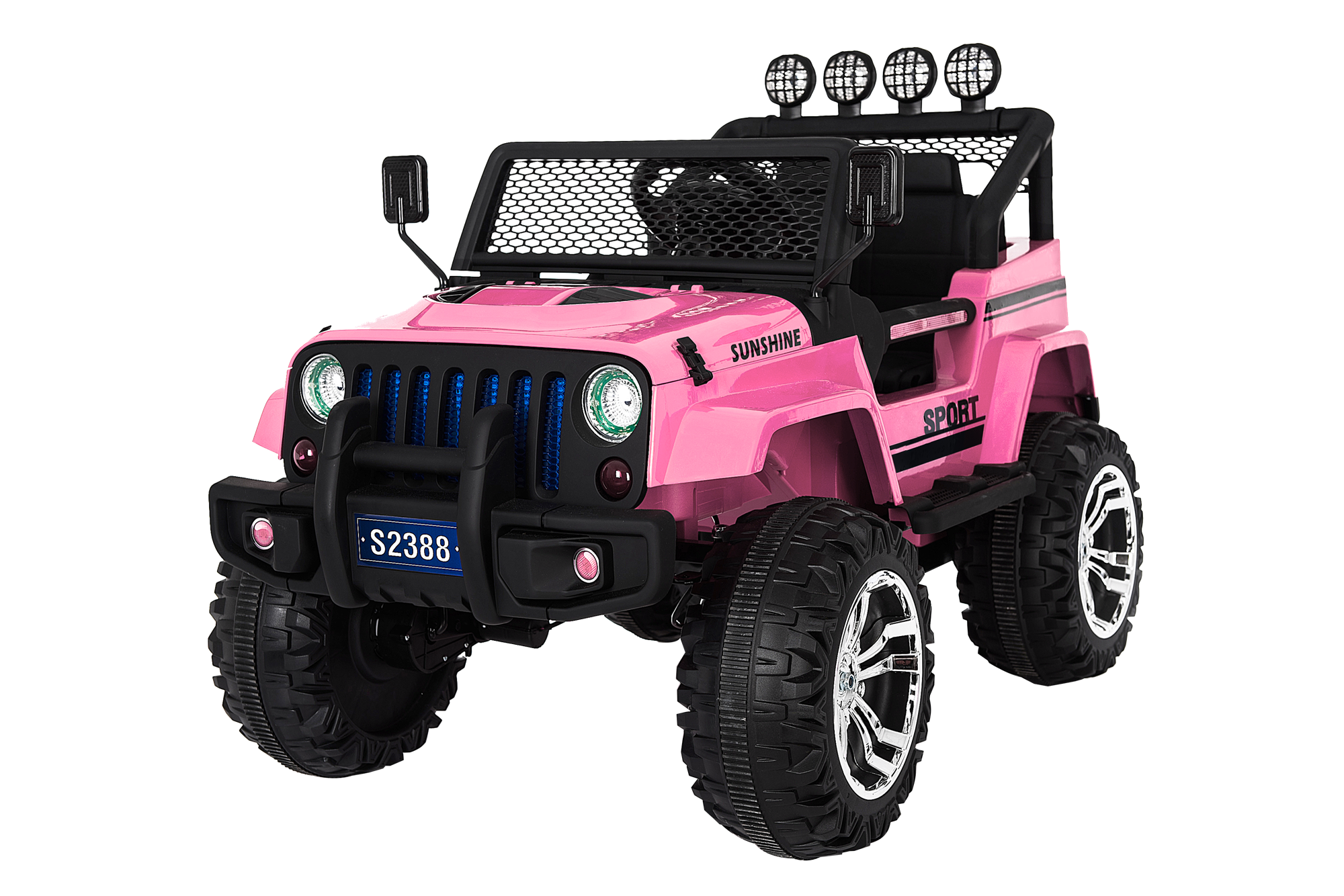 Ride on pink jeep deals