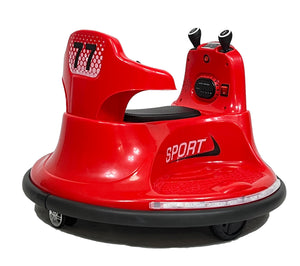 TAMCO HZB219 RED Ride On Bumper Car, Bumper Car for kids,electric bumper car Remote Control 360 Spin kids bumper for 3-6 years  Girls Boys Toddler Kids  rechargeable gift  car  with  Colorful lights