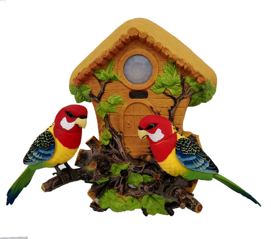 Tamco HL515A Heat Sensor Chirping toy Bird with Sweet Sound and Body Move As It Chirps  Adorable Chirping & Dancing Bird with Motion Sensor /Wall Decoration / Pet Bird / Novelty Gift for kids