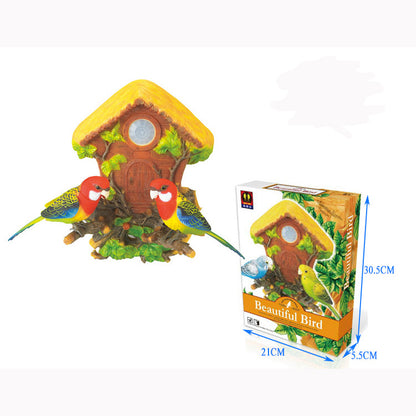 Tamco HL515A Heat Sensor Chirping toy Bird with Sweet Sound and Body Move As It Chirps  Adorable Chirping & Dancing Bird with Motion Sensor /Wall Decoration / Pet Bird / Novelty Gift for kids