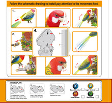 Tamco 515A Heat Sensor Chirping toy Bird with Sweet Sound and Body Move As It Chirps  Adorable Chirping & Dancing Bird with Motion Sensor /Wall Decoration / Pet Bird / Novelty Gift for kids