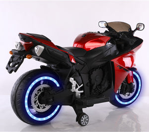 TAMCO-T1 red   kids 12V motorcycle  wheels  with light, hand  drive , PU seat, electric motorcycle  Children ride on motorcycle ,free shipping